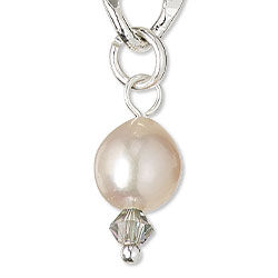 Rice pearl on eye pin